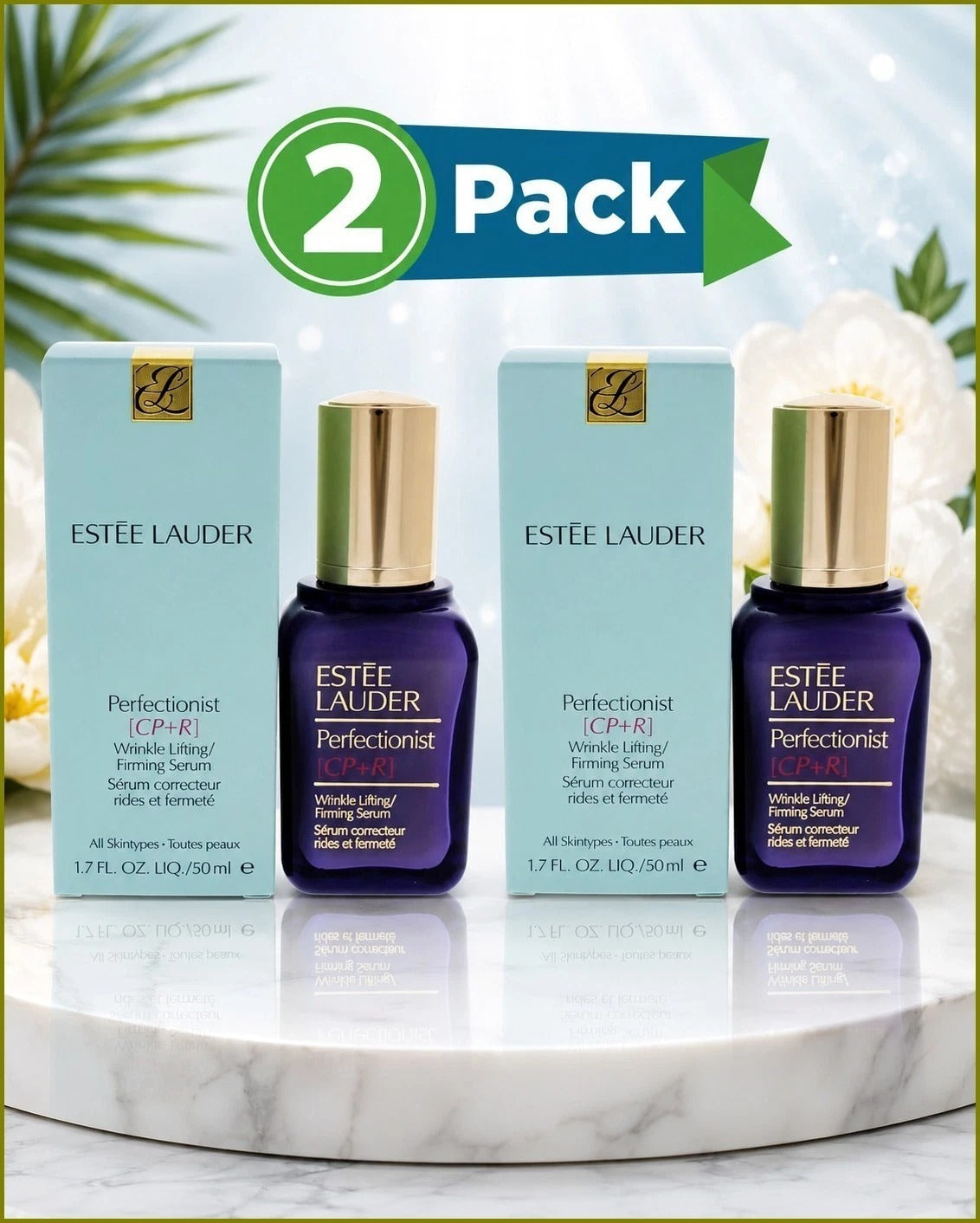 Estée Lauder Perfectionist [CP+R] Wrinkle Lifting/Firming Serum(Pack of 2) – 1.7 fl oz (50ml)